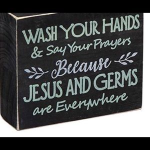 Farmhouse Bath Sign - NWOT